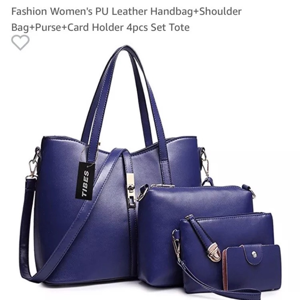 Leather Handbag & Shoulder bag Set